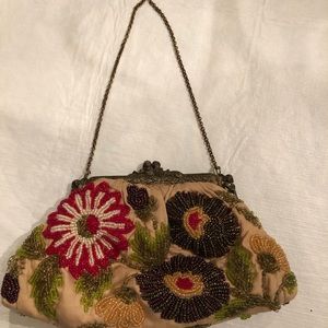 Designer Moyna, gorgeous hand beaded evening bag.
